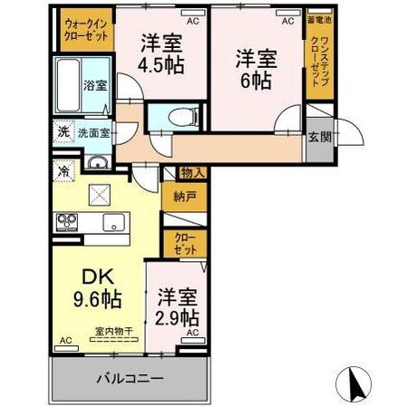 サンセール問屋町の物件間取画像